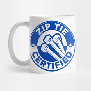 Zip Tie Certified Mechanic Sticker, Funny Technician Mechanic Electrician Construction Mug